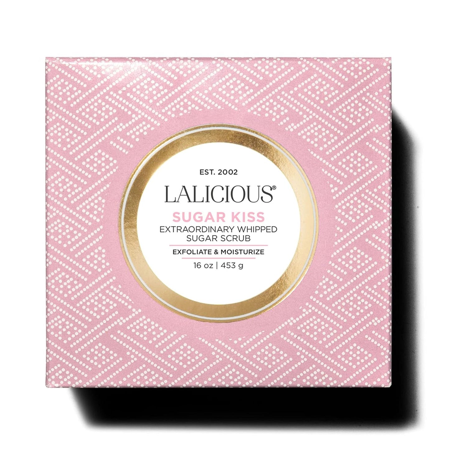 LALICIOUS Extraordinary Sugar Kiss Sugar Scrub, Exfoliating Body Scrub with Coconut Oil & Honey, Moisturizing Body Exfoliator for Glowing Radiant Hydrating Skin, Zero Greasy, No Parabens - 16oz