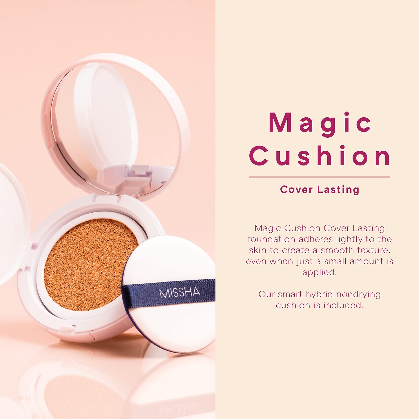 MISSHA Magic Cushion Foundation No.23 Natural Beige, Dewy Coverage
