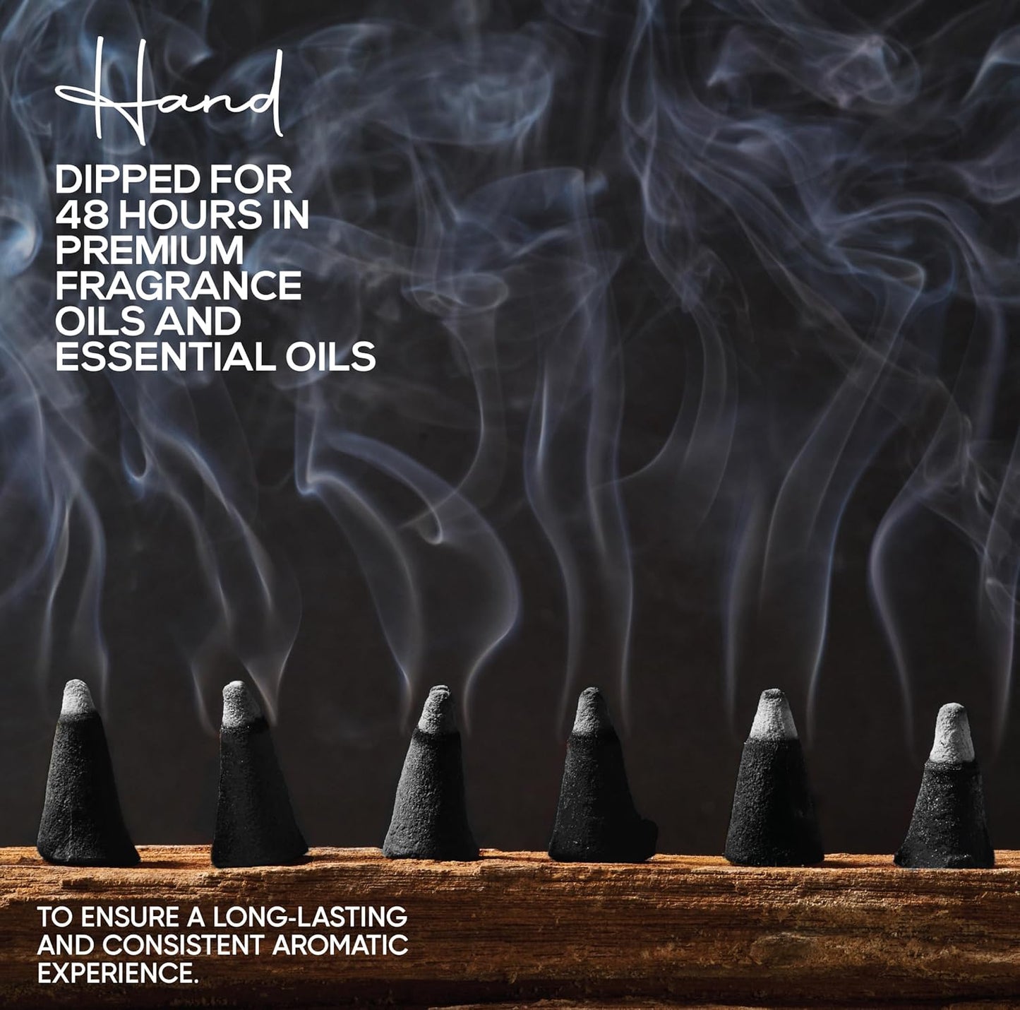 Frankincense Charcoal Incense Cones 1" TOPFLOW - 100 Pack Bulk - Natural Scented Cones Handmade Hand Dipped