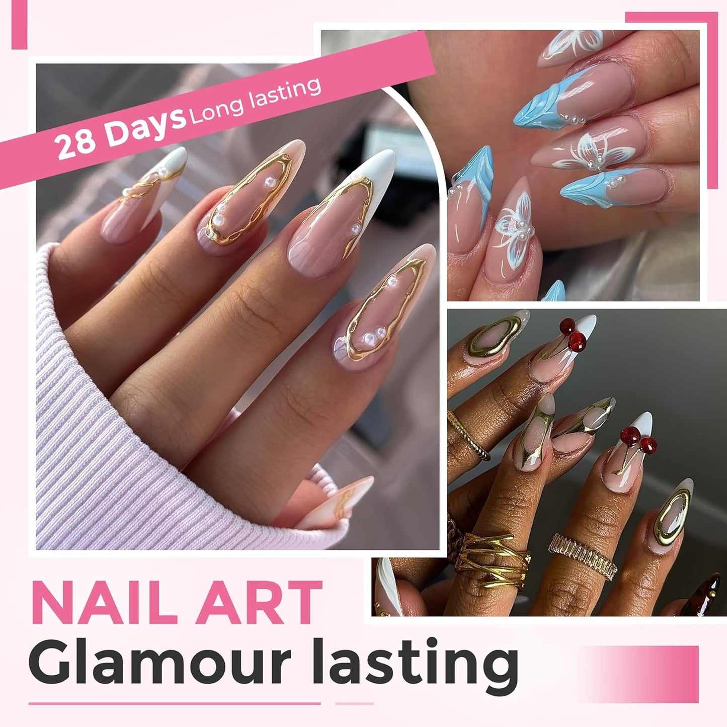 Long Stiletto Nail Tips: 240pcs Long Almond Matted Stiletto Gel Nail Tips No C Curve False Acrylic Fake Nails Full Cover Press On Nails Extensions DIY Home Salon 12 Sizes