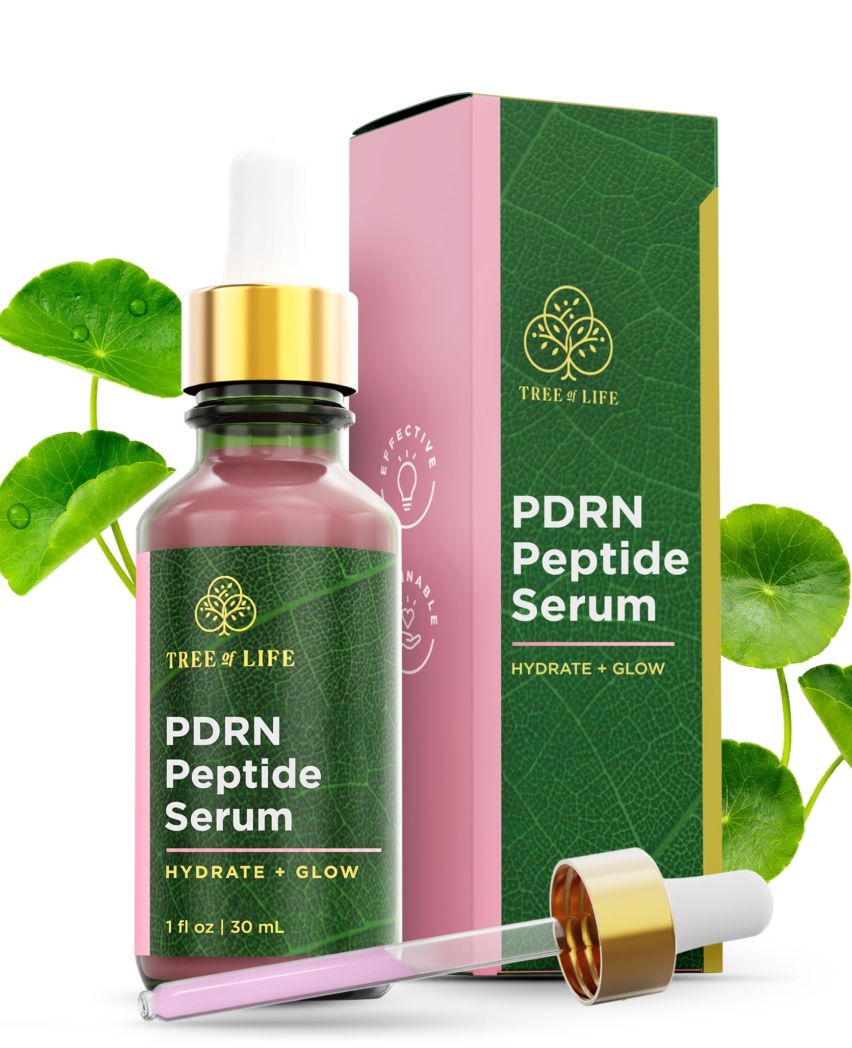 Tree of Life PDRN Serum for Face with Salmon DNA & CICA, 1 Fl Oz