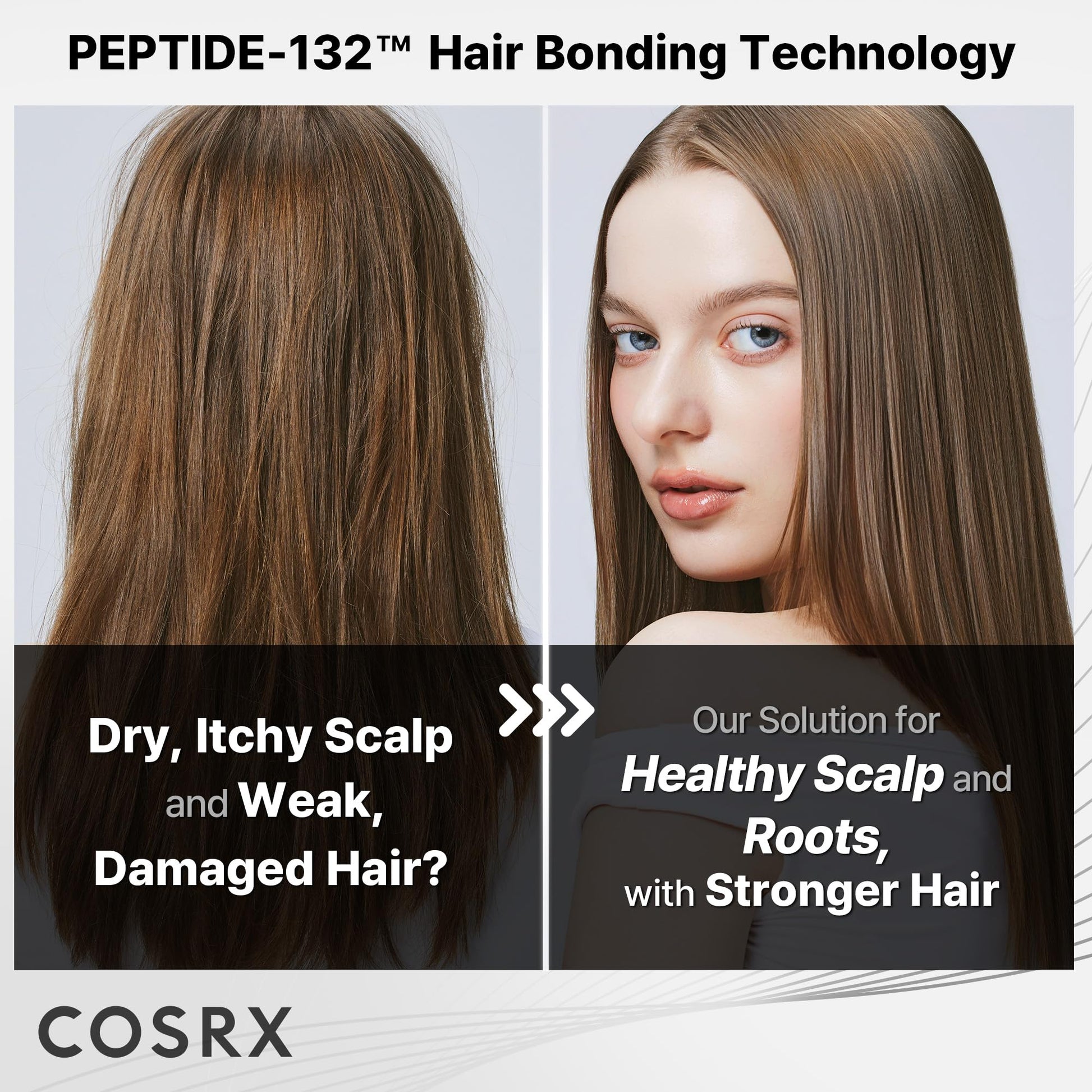 COSRX PEPTIDE 132 Hair Care Kit, Scalp Care Shampoo, Treatment & Serum