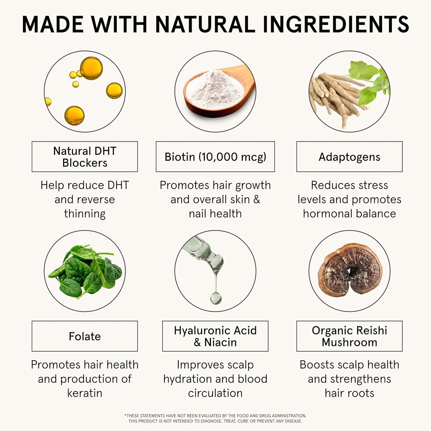 iRestore Hair Growth Supplement – Natural DHT Blockers & Multivitamin Blend – Vegan, Non-GMO, 90 Capsules – Supports Thicker, Stronger Hair for Men and Women – 3-Pack