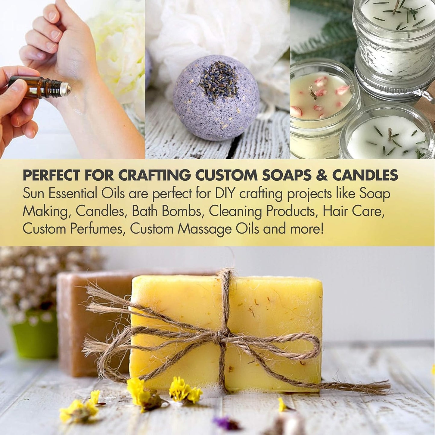 Sun Essential Oils – Sage Essential Oil 16 oz for Diffuser, Skin, Aromatherapy Massage, Humidifier, Herbaceous Scent for Candle, Lotion & Soap Making, Room Fragrance