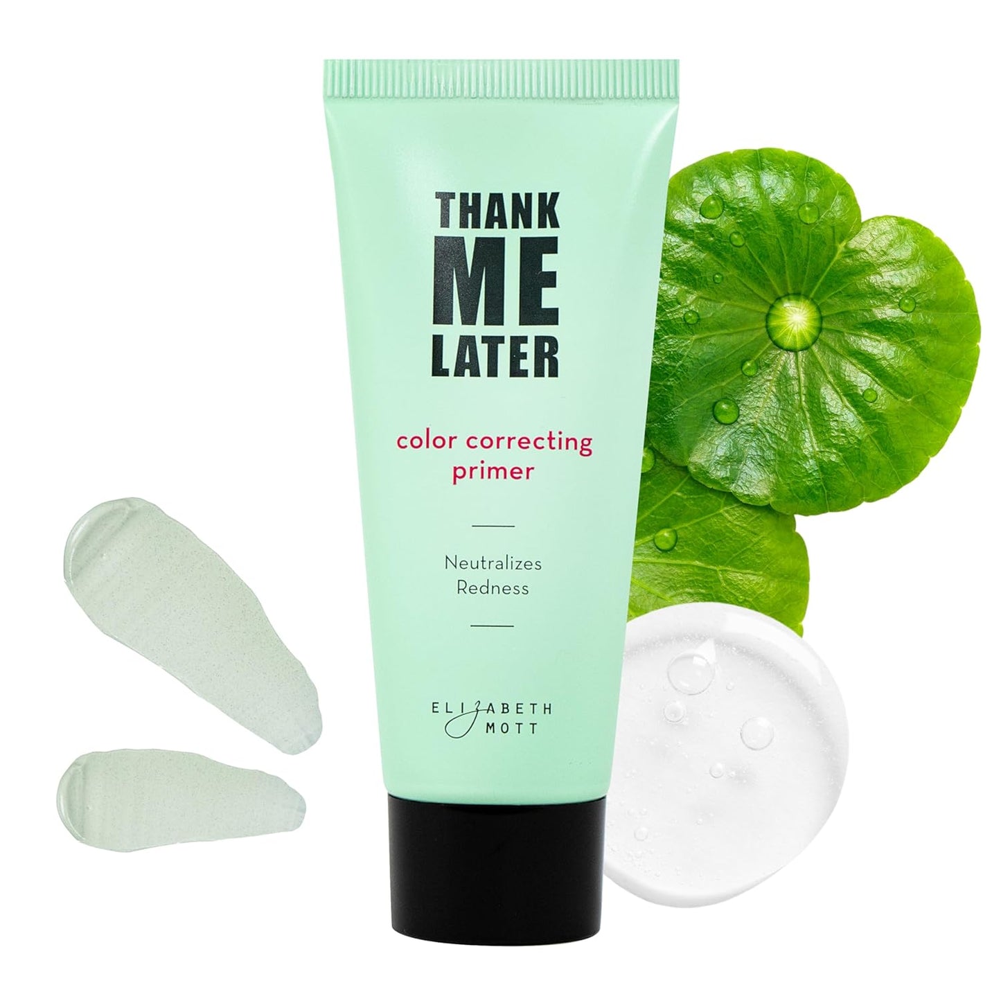 Elizabeth Mott Thank Me Later Color Correcting Face Primer - Niacinamide and Cica Soothes and Neutralizes Uneven Skin Tone and Facial Redness - Grips Makeup for Long-Lasting Wear - Cruelty-Free, 30g