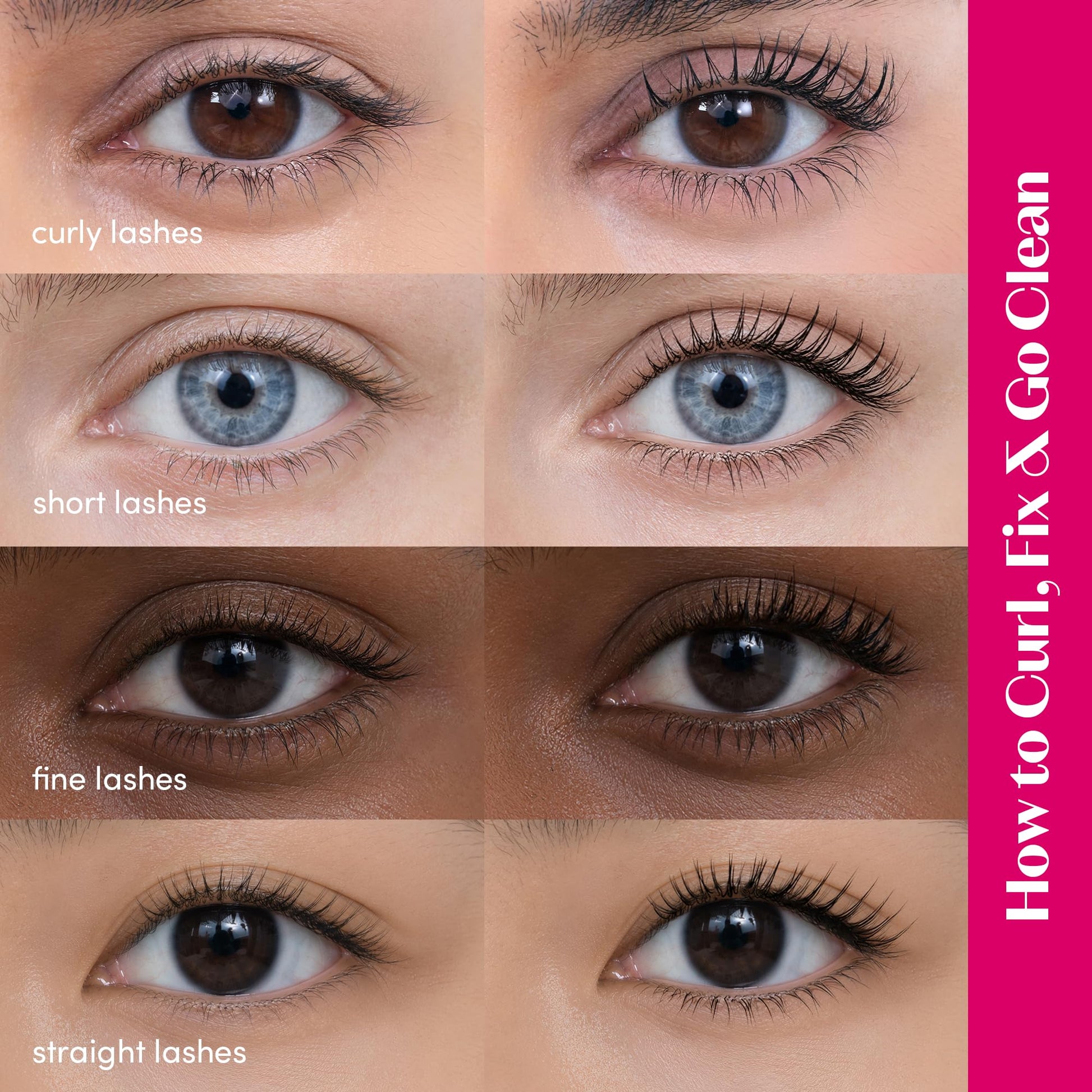 ETUDE Curl Fix Waterproof Mascara Duo, Long-Lasting, Black, 0.27 fl oz x 2