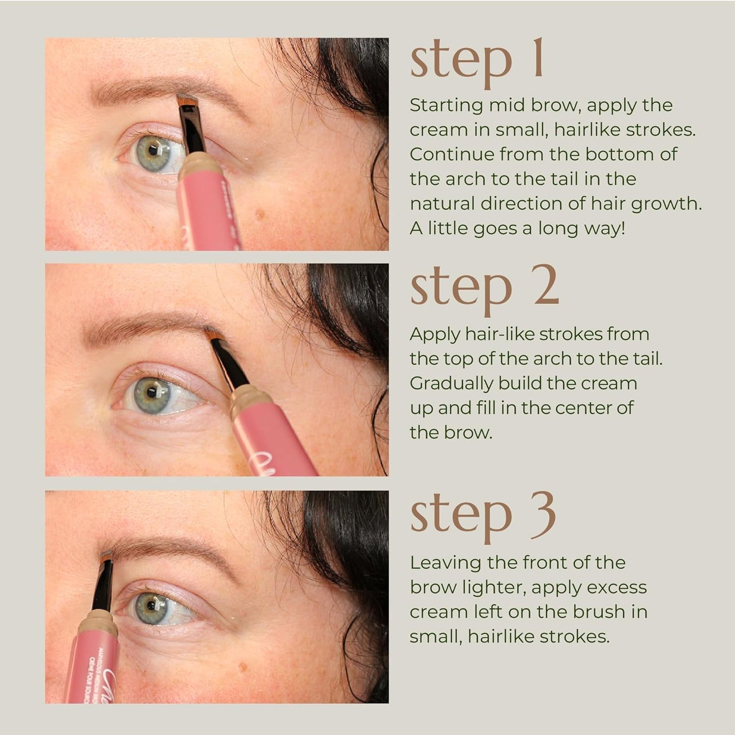 Chella Eyebrow Cream, Luscious Light Brown - Vegan, Cruelty Free, Paraben Free, Gluten Free Eyebrow Pomade Makeup - Long Wearing, Velvet Consistency, Water Resistant