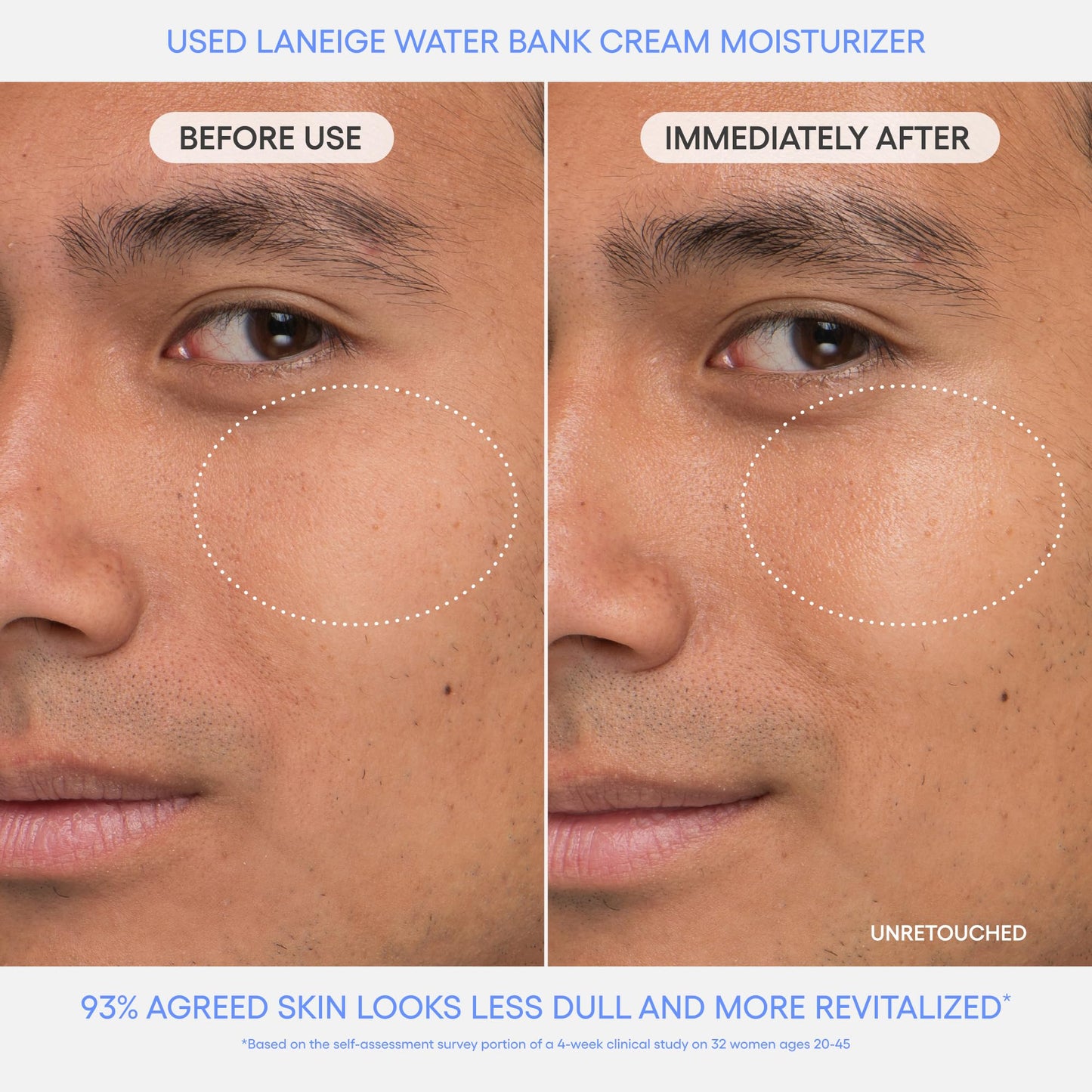 LANEIGE Water Bank Blue Hyaluronic Acid Cream Daily Face Moisturizer: Hydrating Korean Lightweight