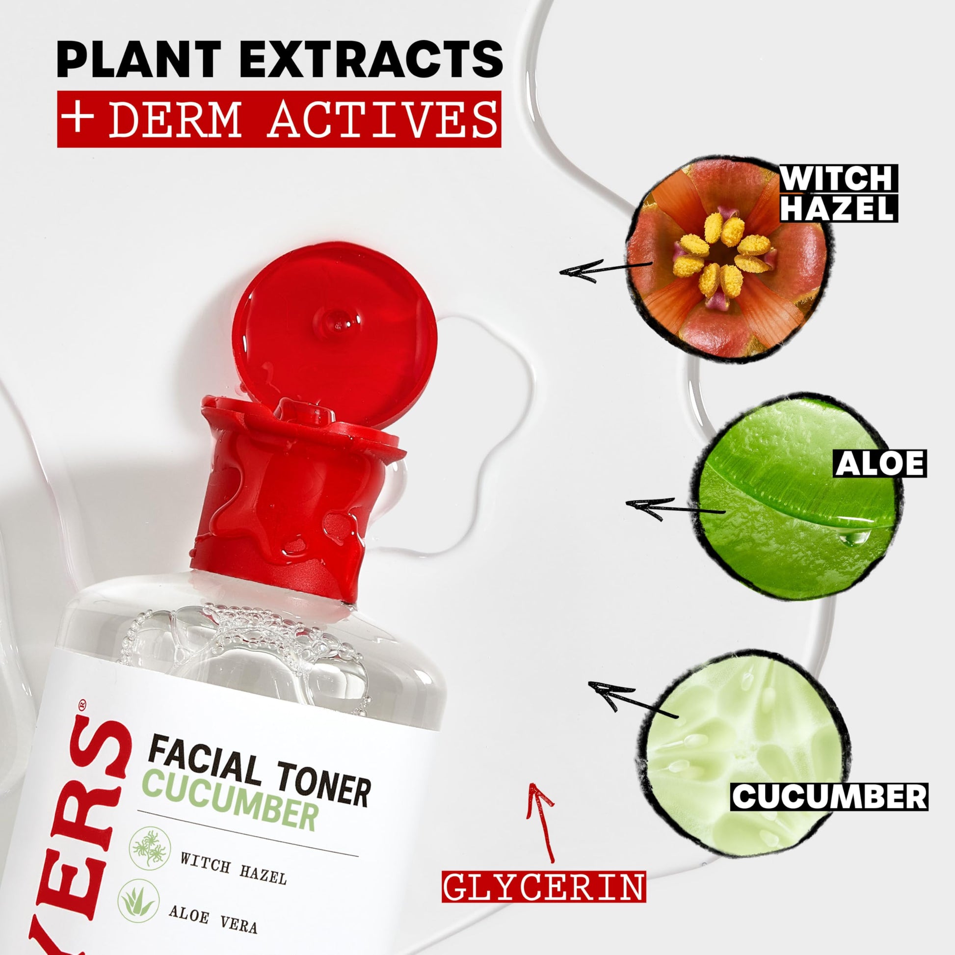 THAYERS Alcohol-Free, Hydrating Cucumber Witch Hazel Facial Toner with Aloe Vera Formula, Vegan
