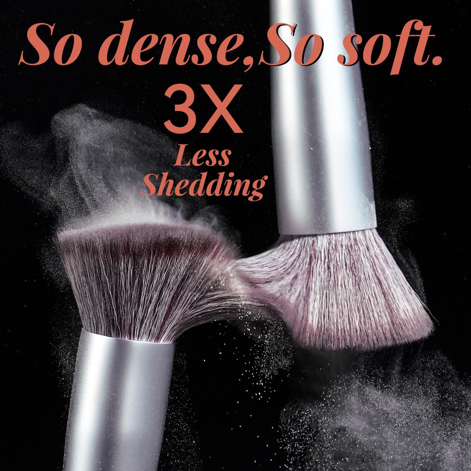 BS-MALL Makeup Brush Set 14 Pcs With Case - Foundation Brush, Concealer Brush, Blush Brush &