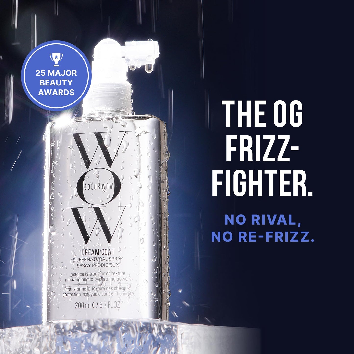 COLOR WOW Dream Coat – Anti-Humidity Frizz Control Spray for Glass Hair