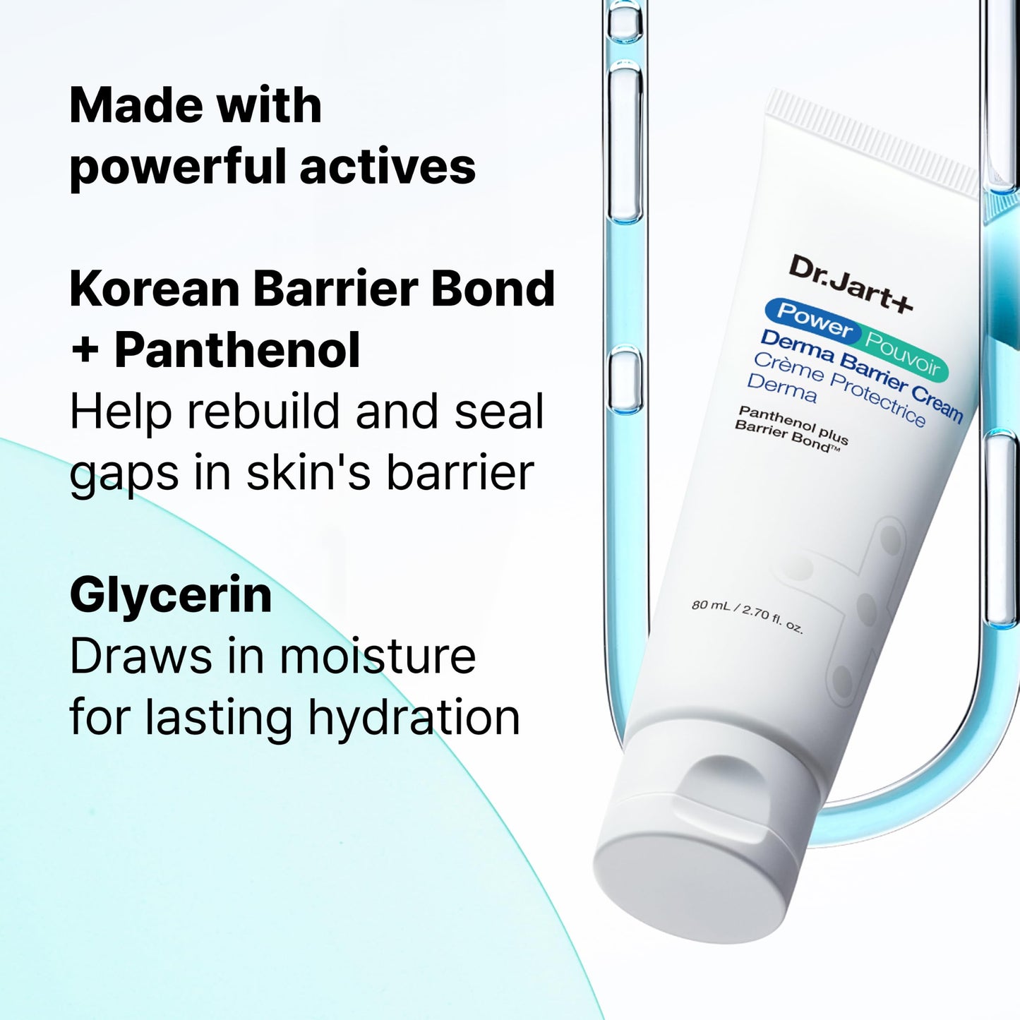 Dr.Jart+ Power Derma Barrier Korean Face Cream | Korean Skin Barrier Moisturizer with Panthenol |