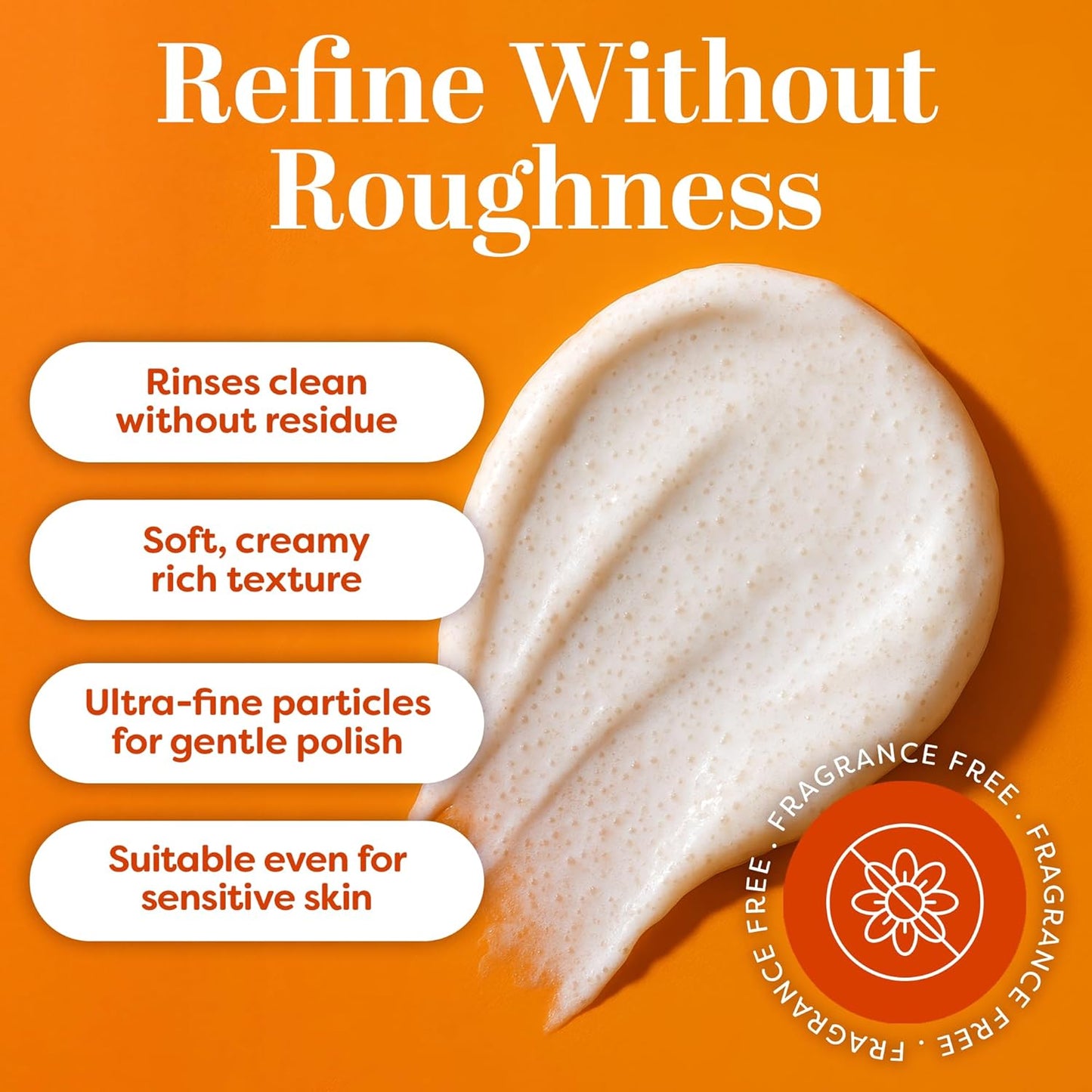 TruSkin Vitamin C Gentle Face Scrub - Brightening Daily Face Exfoliator for All Skin Types - Softens & Smooths Skin with Vitamin C, Yuzu Lemon, and Exfoliating Bora Bora White Sand - 4 Fl. Oz