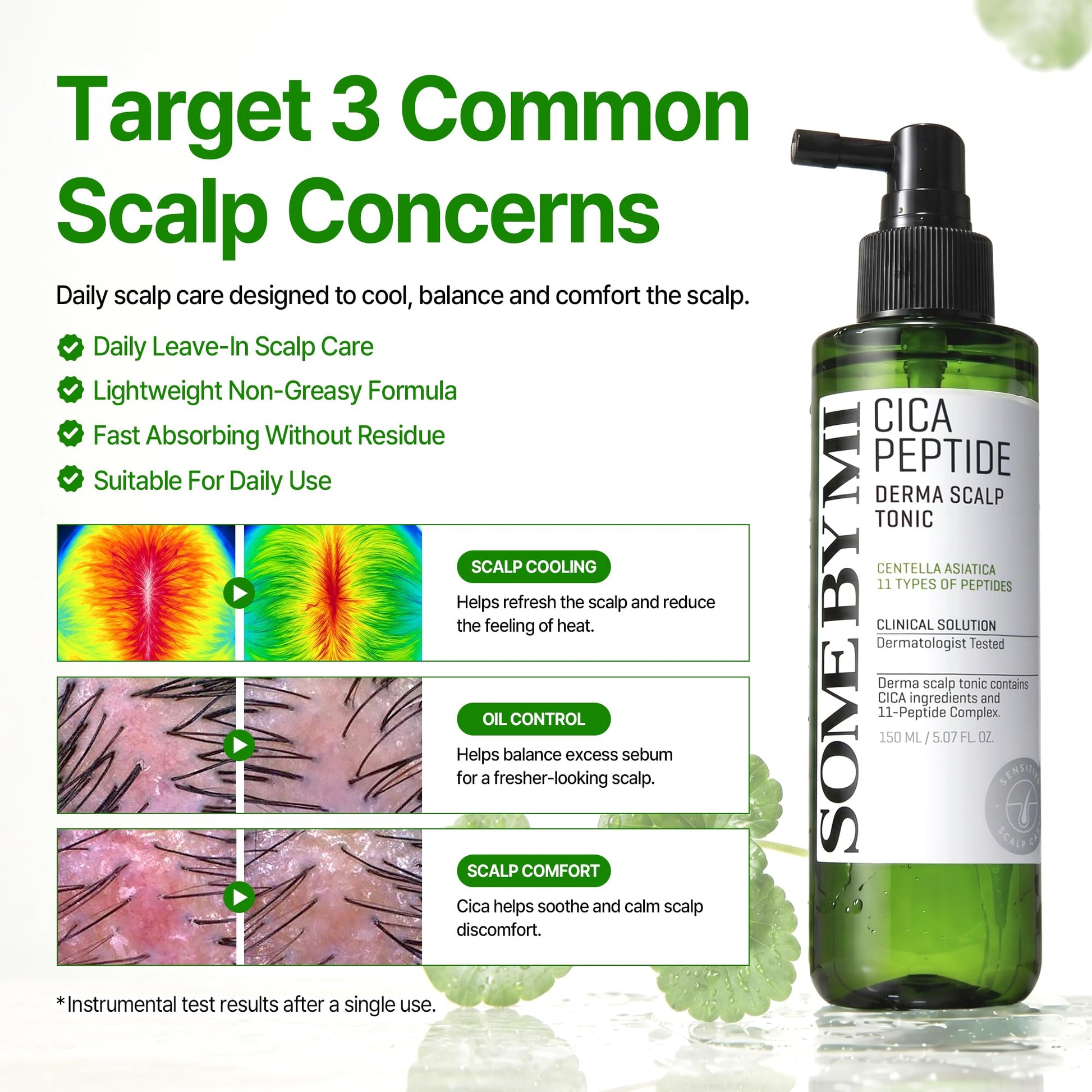 SOME BY MI Cica Peptide Derma Scalp Tonic 5.07 fl oz