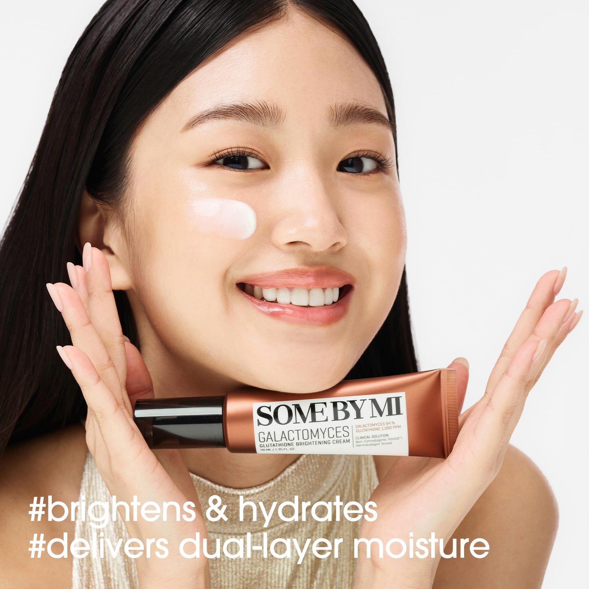 SOME BY MI Galactomyces Glutathione Brightening Cream – 1.35oz, 40ml – Hydrating Korean Hyaluronic
