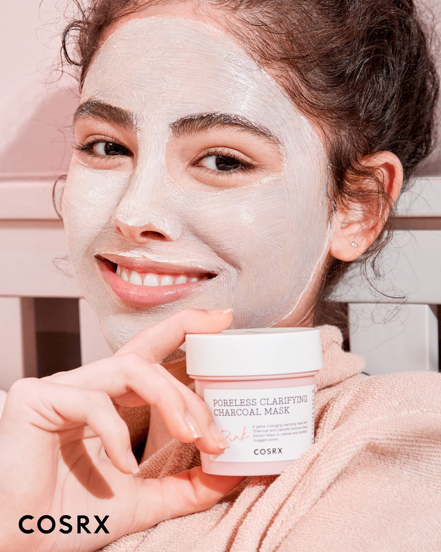 COSRX Pink Pore Clarifying Charcoal Clay Mask for Blackheads, 3.8 fl oz
