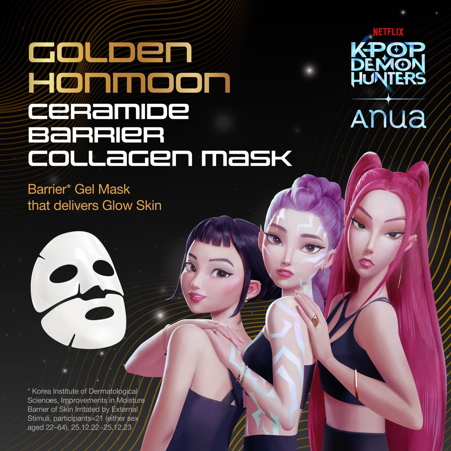 ANUA Ceramide Barrier Collagen Mask, Glow Up, Elasticity Hydrogel Face mask, Moisture Barrier