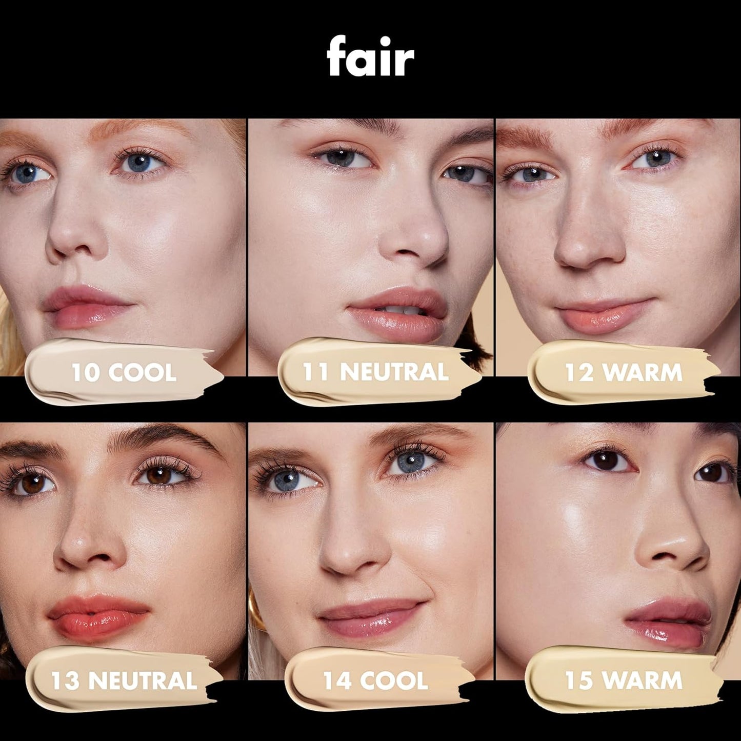 e.l.f. Soft Glam Foundation, Medium Coverage, Long-Lasting & Buildable Foundation For A Smooth, Satin Finish, Vegan & Cruelty-Free, 10 Fair Cool