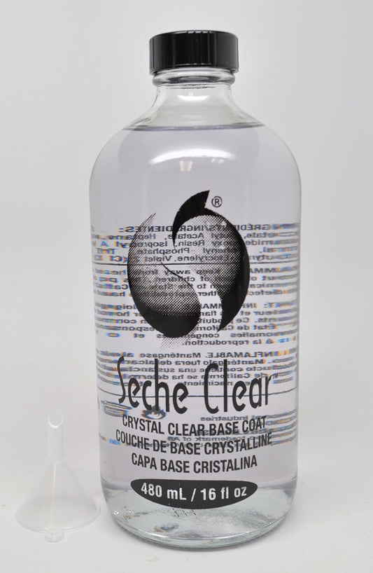 Seche Clear Professional Kit, Crystal Clear Base Coat for Nail Polish, 16 oz & 4 Packs of 0.5 oz