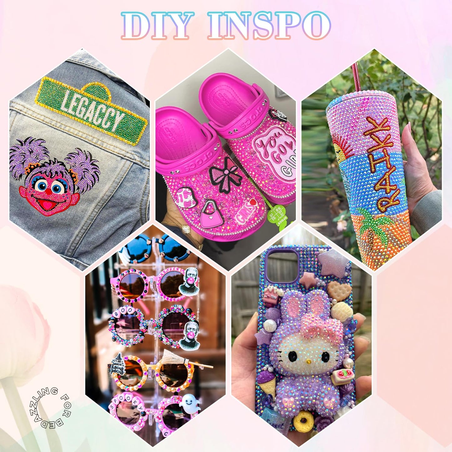 12600Pcs Resin Rhinestones with B7000 Jewelry Glue for Crafting, Multicolors 4mm Non Hotfix Flatback Gems, Bedazzling Crystal for DIY Crafts Clothing Tumblers Mugs Shoes Fabric Decor Nail Art