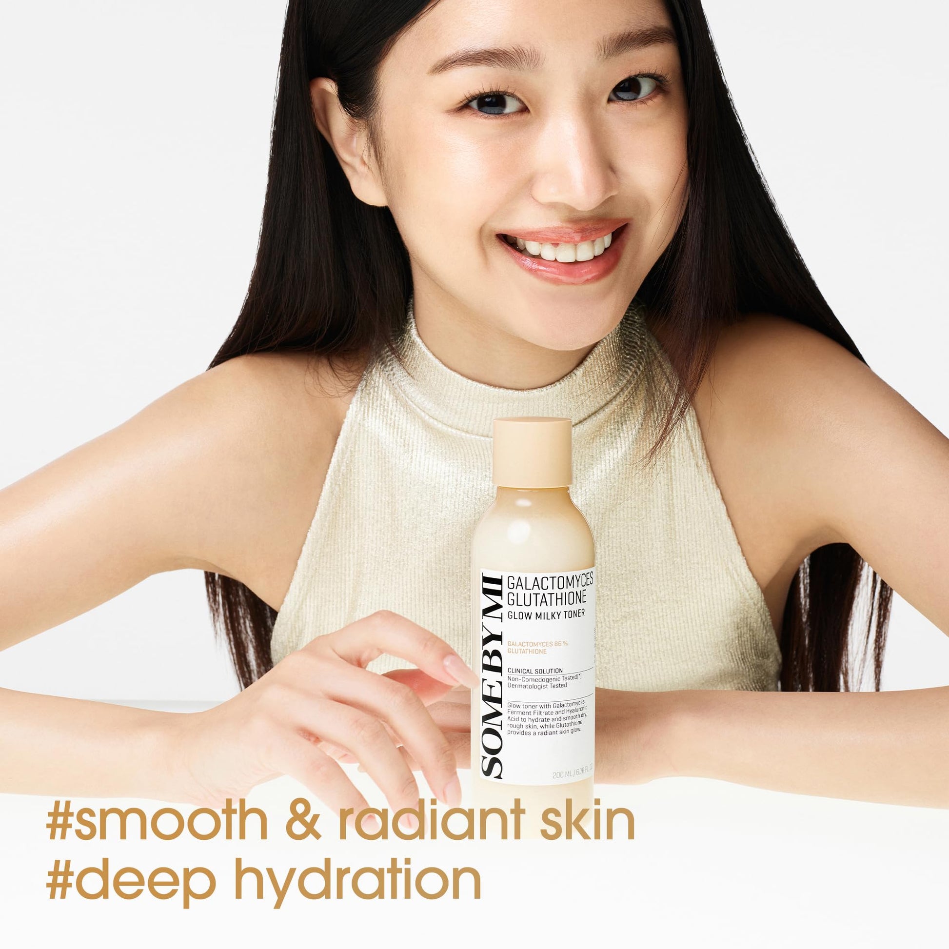 SOME BY MI Galactomyces Glutathione Glow Milky Toner - 6.76Oz, 200ml - Hydrating Korean Milky and