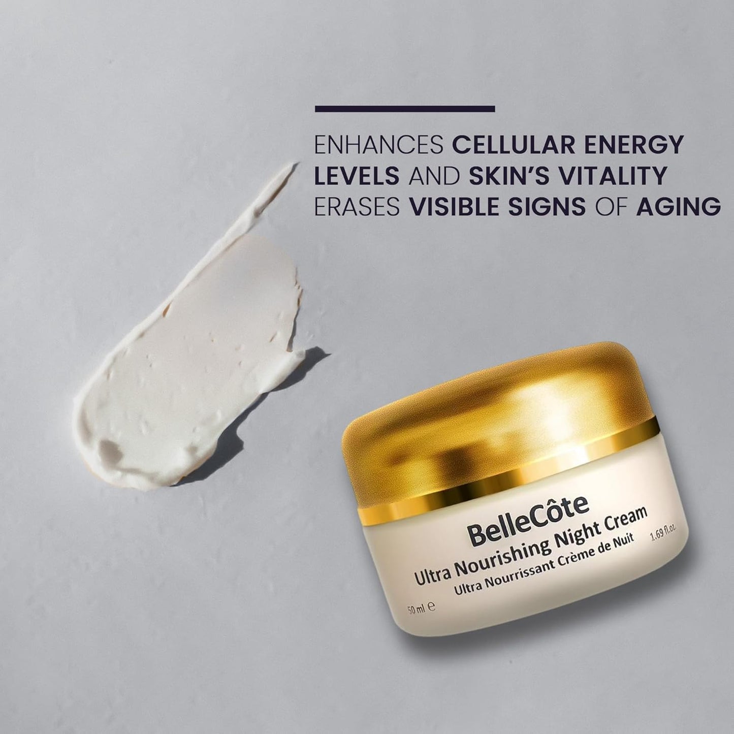 Anti Aging Night Cream with Retinol - Anti Wrinkle Face Cream | Facial Treatment with Marine Collagen for Dull And Dehydrated Skin | Vitamin C+E Complex for Aging Spots & Forehead Lines [ 1.6Oz ]