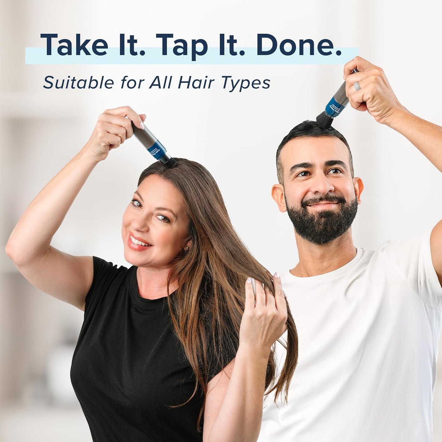 TRUHAIR Color Fibers Root Coverage & Density Booster | Quick-Apply Root Touch Up Hair Color | Natural Color Matching, Gray Hair Cover up to Color Gray Roots - 11 Hair Colors Available (Dark Brown)