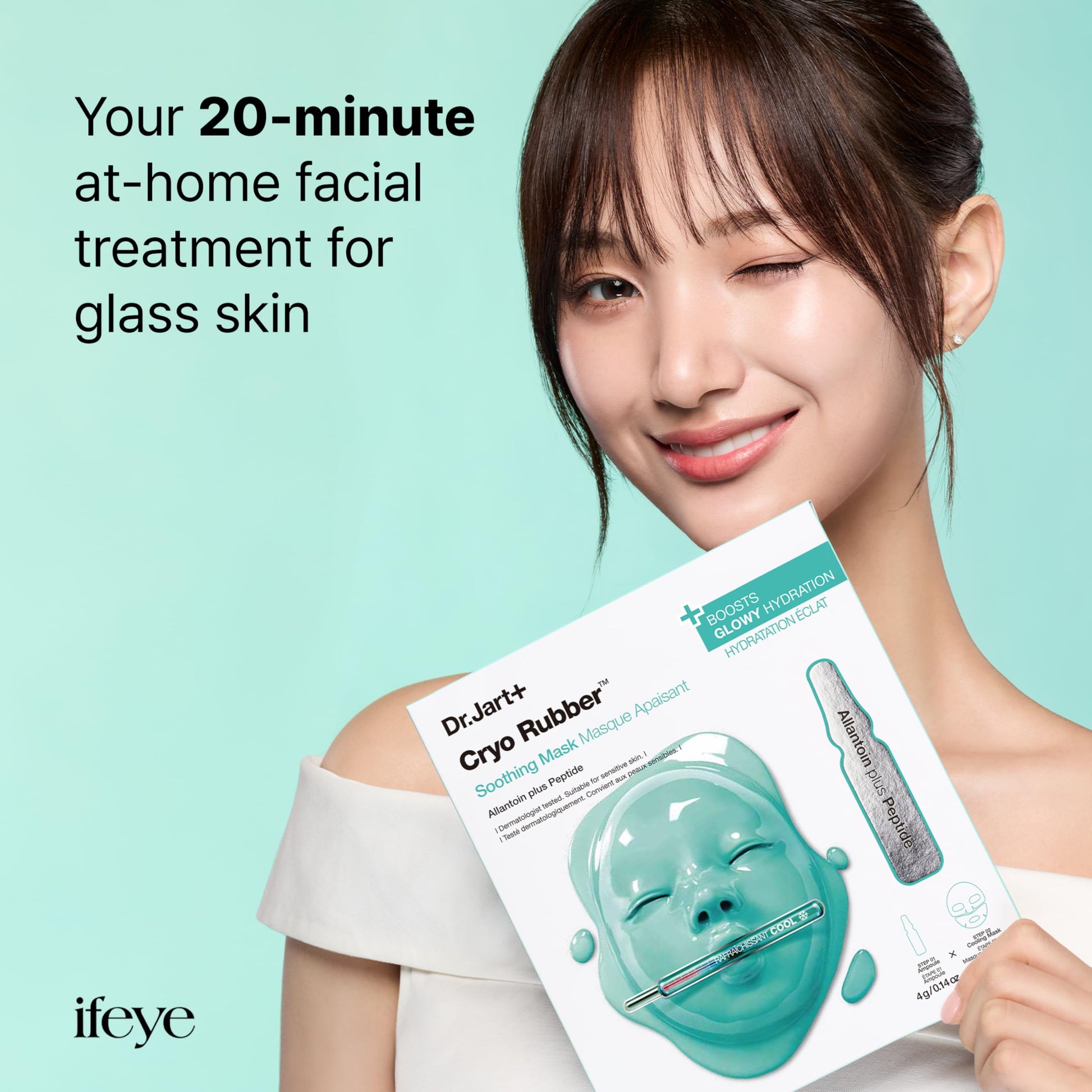Dr.Jart+ Cryo Rubber Soothing and Cooling Korean Face Mask with Allantoin and Peptides | Korean
