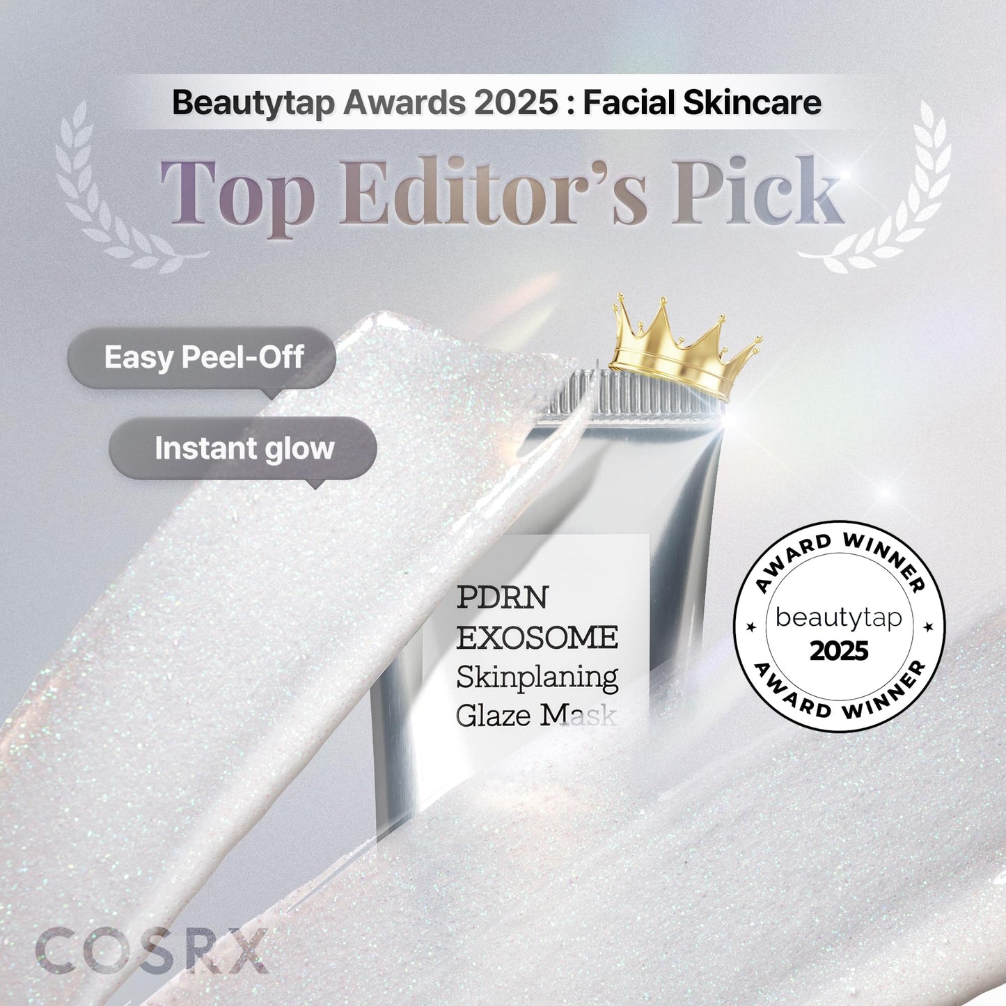 COSRX PDRN EXOSOME Glaze Wrapping Overnight Mask, Instant Glow, 1.69 fl oz