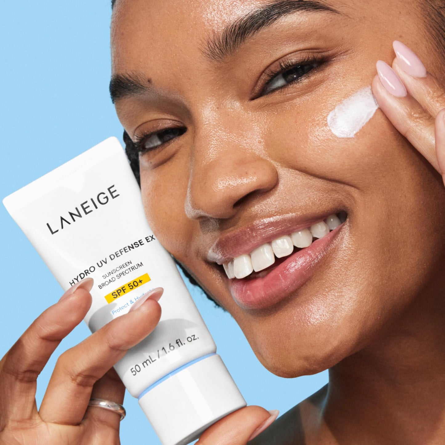 LANEIGE Hydro UV Defense Sunscreen SPF 50+ Hypoallergenic & Dermatologist-Tested Korean Broad