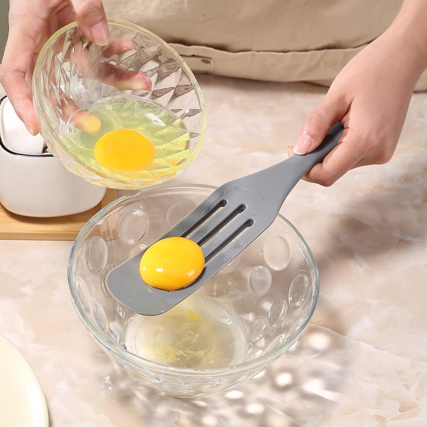 Tongjude Silicone Spurtle Set, Silicone Spatula Set, Heat Resistant Cooking Utensil for Nonstick Cookware, Serving，Baking, Whisking, Smashing, Scooping, Spreading, 4 Piece