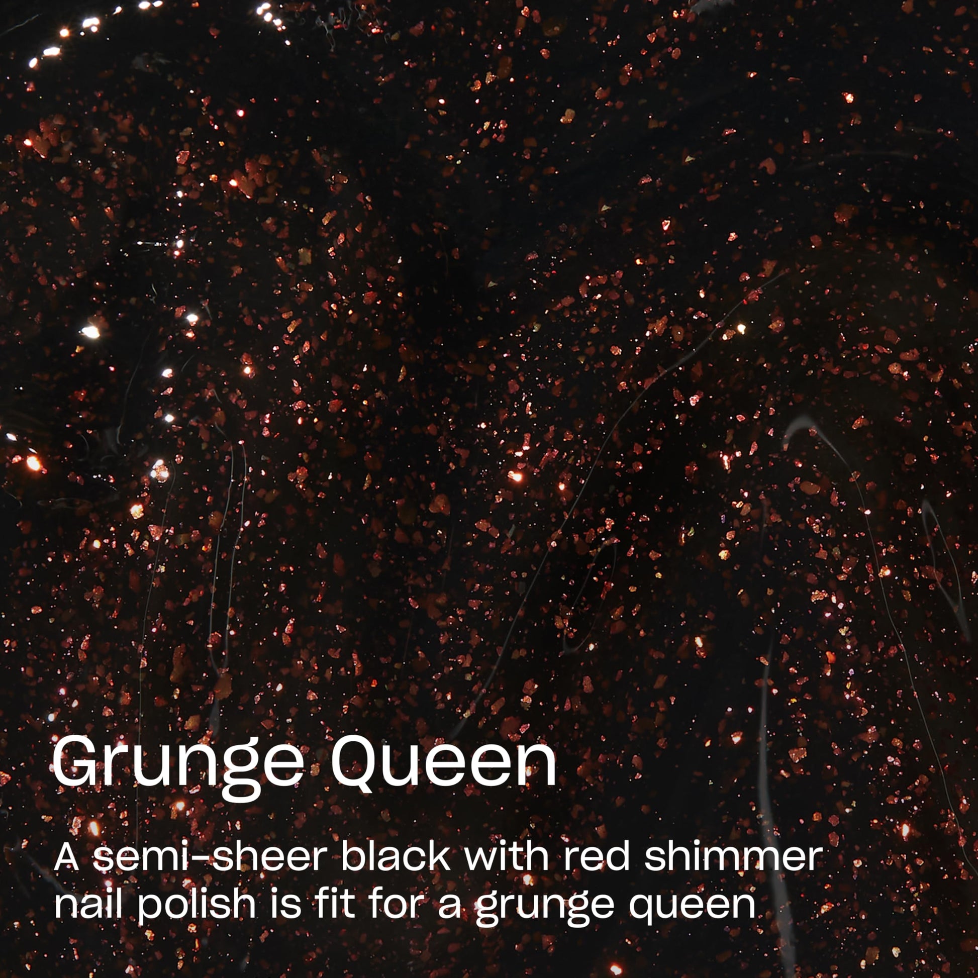 OPI Nail Lacquer Grunge Queen | Semi-Sheer Dark Red-Copper Shimmer Polish