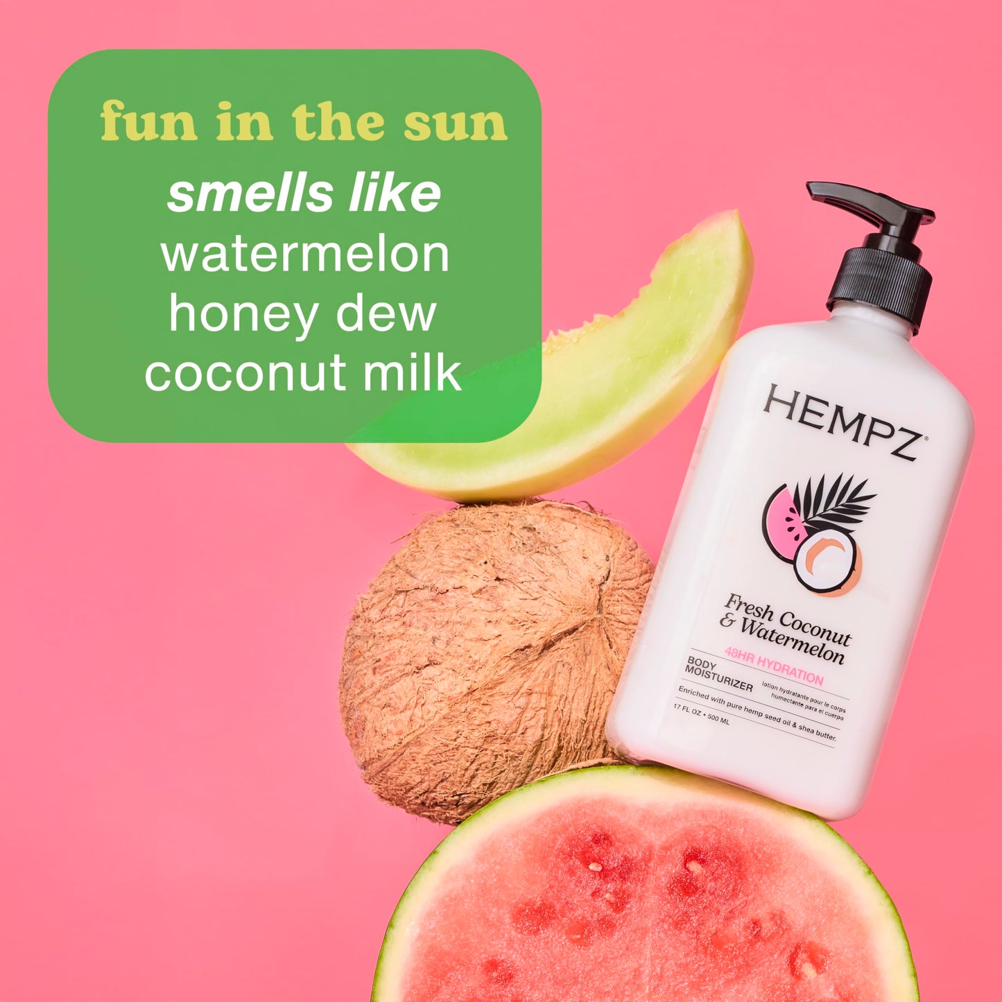 Hempz Herbal Body Moisturizer, Pearl White, 2.25 Ounce