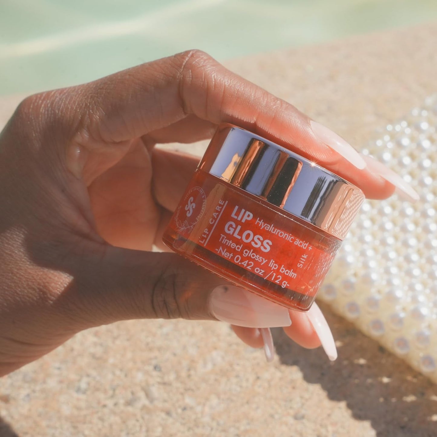 All natural lip balm - with grassfed tallow, Castor oil, CoQ10, Hyaluronic Acid and Silk - Ultra Moisturizing, Conditioning, Organic for dry, chapped, sensitive lips | (0.4 fl oz/12 mL) (Red)