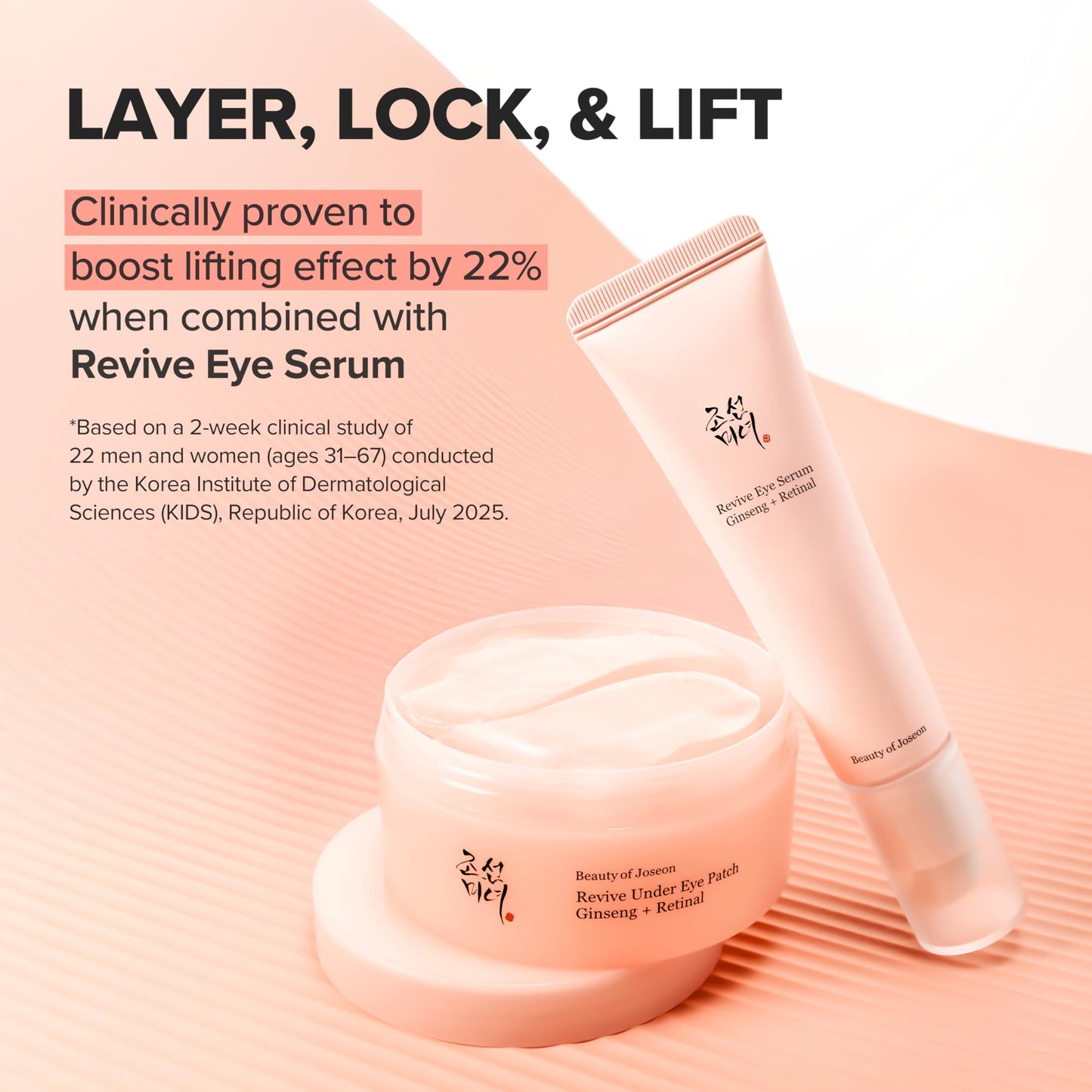Beauty of Joseon Revive Under Eye Patch with Retinal and Ginseng, for Puffy Eyes, Fine Lines and