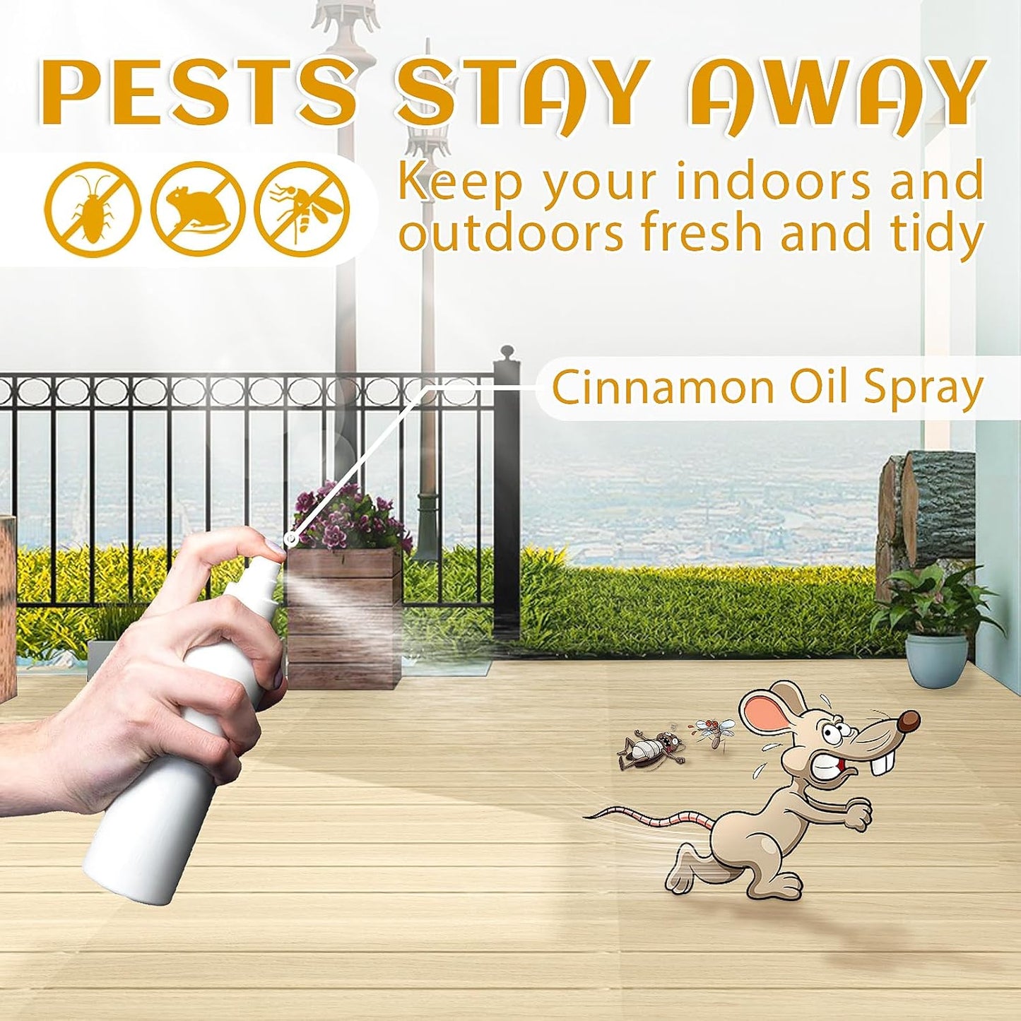 EVOKE OCCU Cinnamon Essential Oil - Warm Fall Scent for Diffuser, Spray, Soap, Candles, Hair & Skin Care - 3.38 Fl Oz