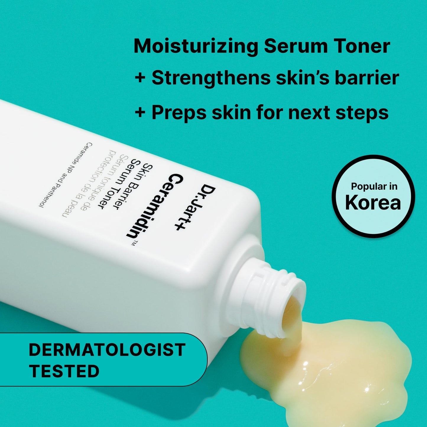 Dr.Jart+ Ceramidin Skin Barrier Repair Korean Face Serum Toner with Ceramides | Milky Toner |