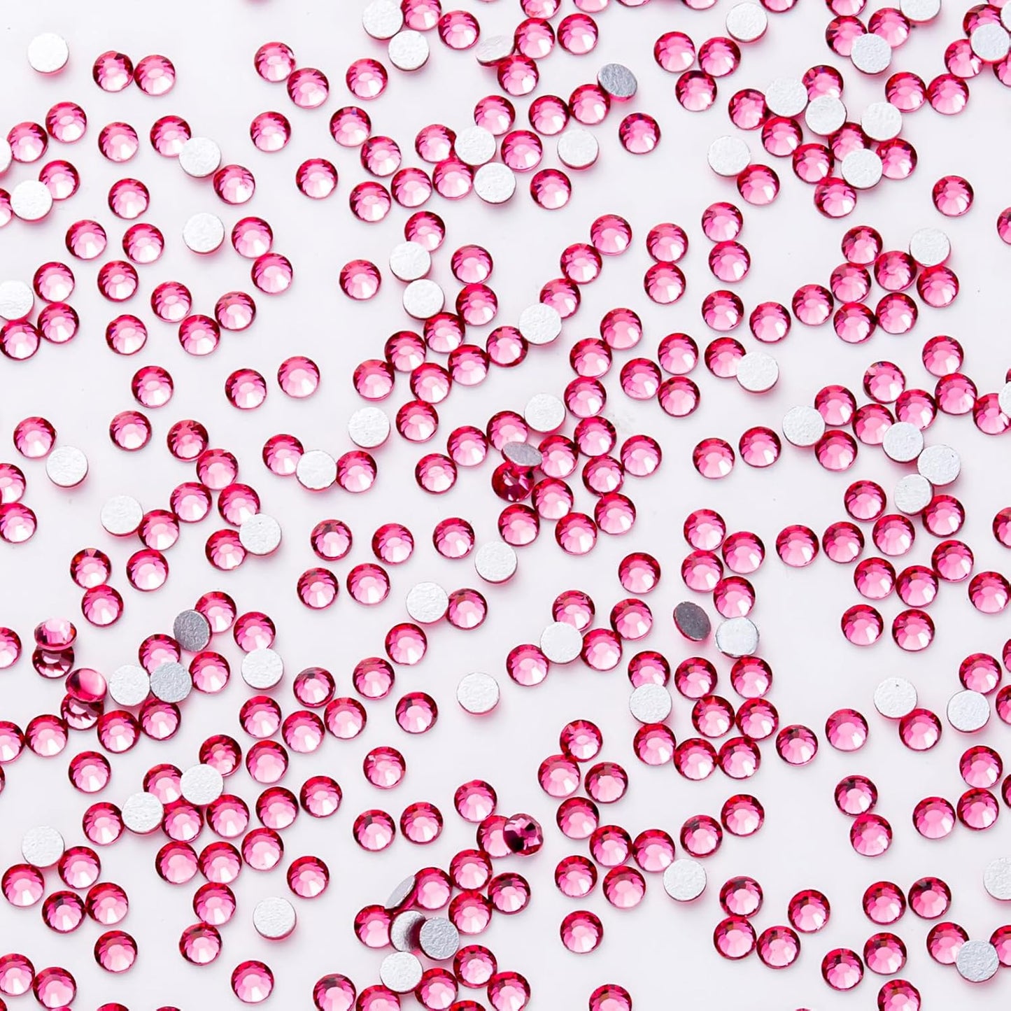 1440Pcs Rose Crystal Rhinestones,Glass Flatback Rhinestones Gemstones Mini for Nail Face Makeup Art Crafts Clothes Decoration -(SS10,2.8mm,Rose)