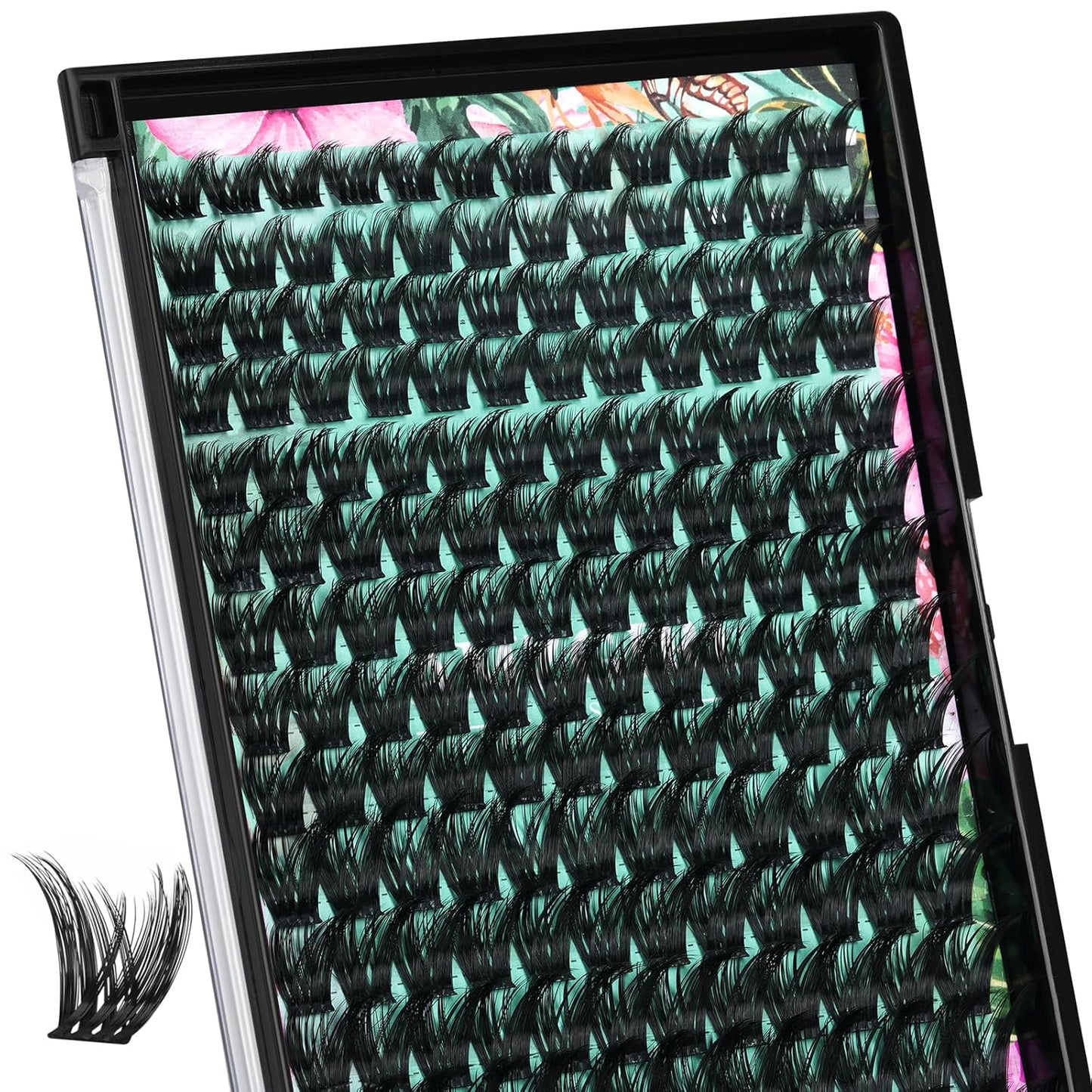 Lash Clusters Wet Look 168Pcs Eyelash Cluster Ultra-Thin Lash Band Eyelashes Extensions Spiky Anime Wide Span Lashes(Mallow,C-Mix10-18mm)