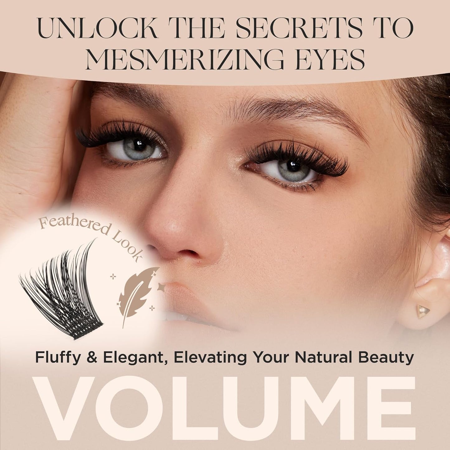 56D Cluster LashesThick Individual Eyelashes D Curl Wispy Lash Clusters Individual Russian Eyelash Extension Fake Eyelash Clusters DIY Flat Lash Extensions by PopUp