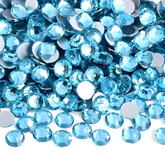 Flatback Rhinestones Round Gems for Nails Art and Crafts 2000Pcs SS16 4mm Glitter Crystals Stone