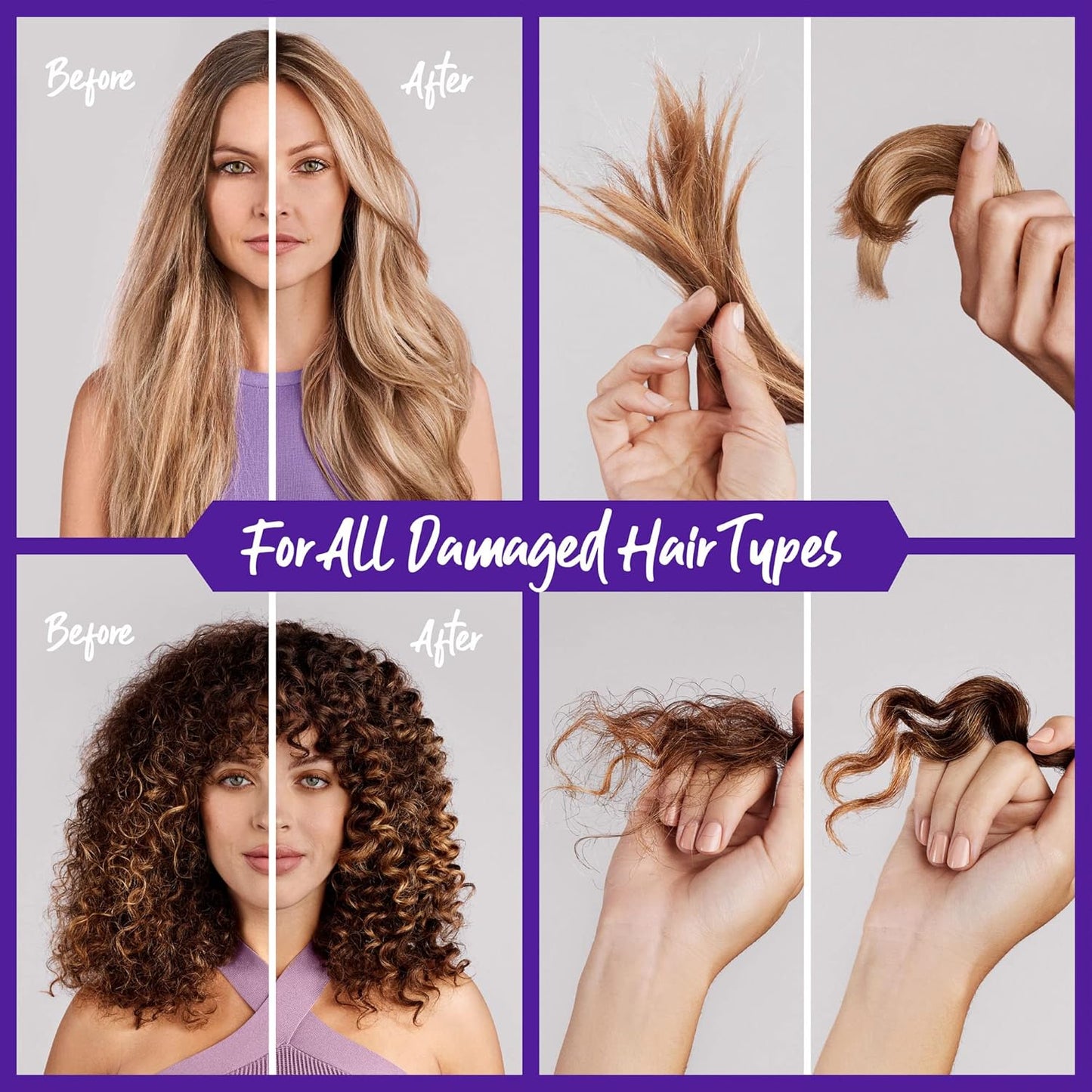 Marc Anthony Repairing Shampoo & Conditioner Set - Rescuplex Bond Repair, Strengthens Hair, Eliminates Frizz & Flyaways, Revives Dry & Damaged Hair