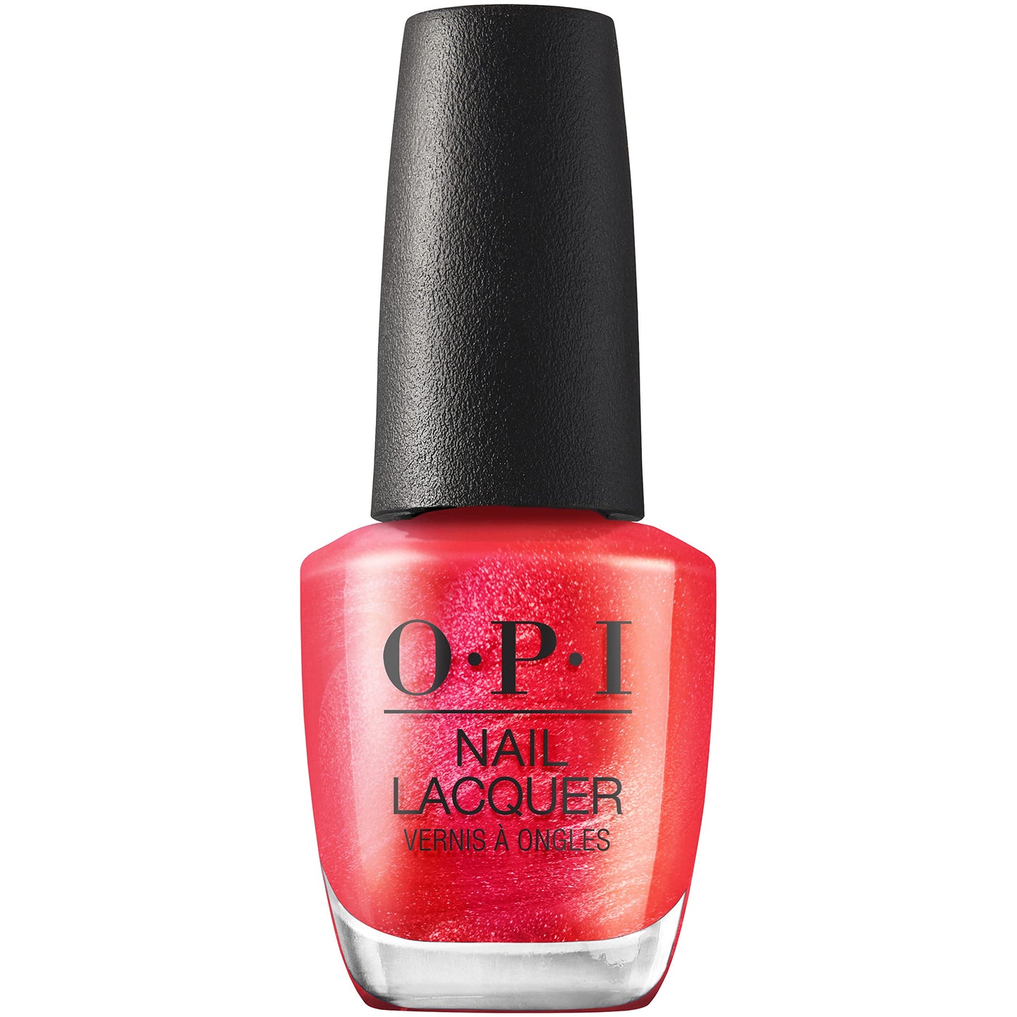 OPI Nail Lacquer Heart and Con-soul | Opaque Bright Red Shimmer Nail Polish