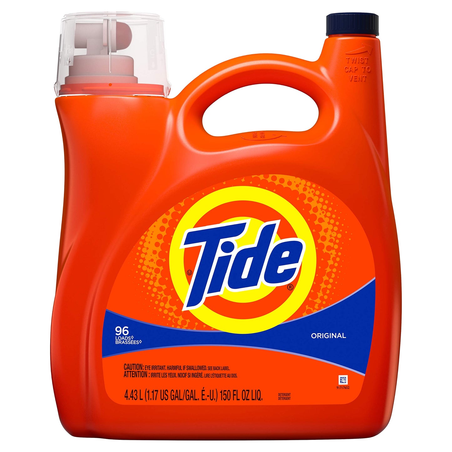 Tide Liquid Laundry Detergent, Original, 96 loads, 150 Fl Oz