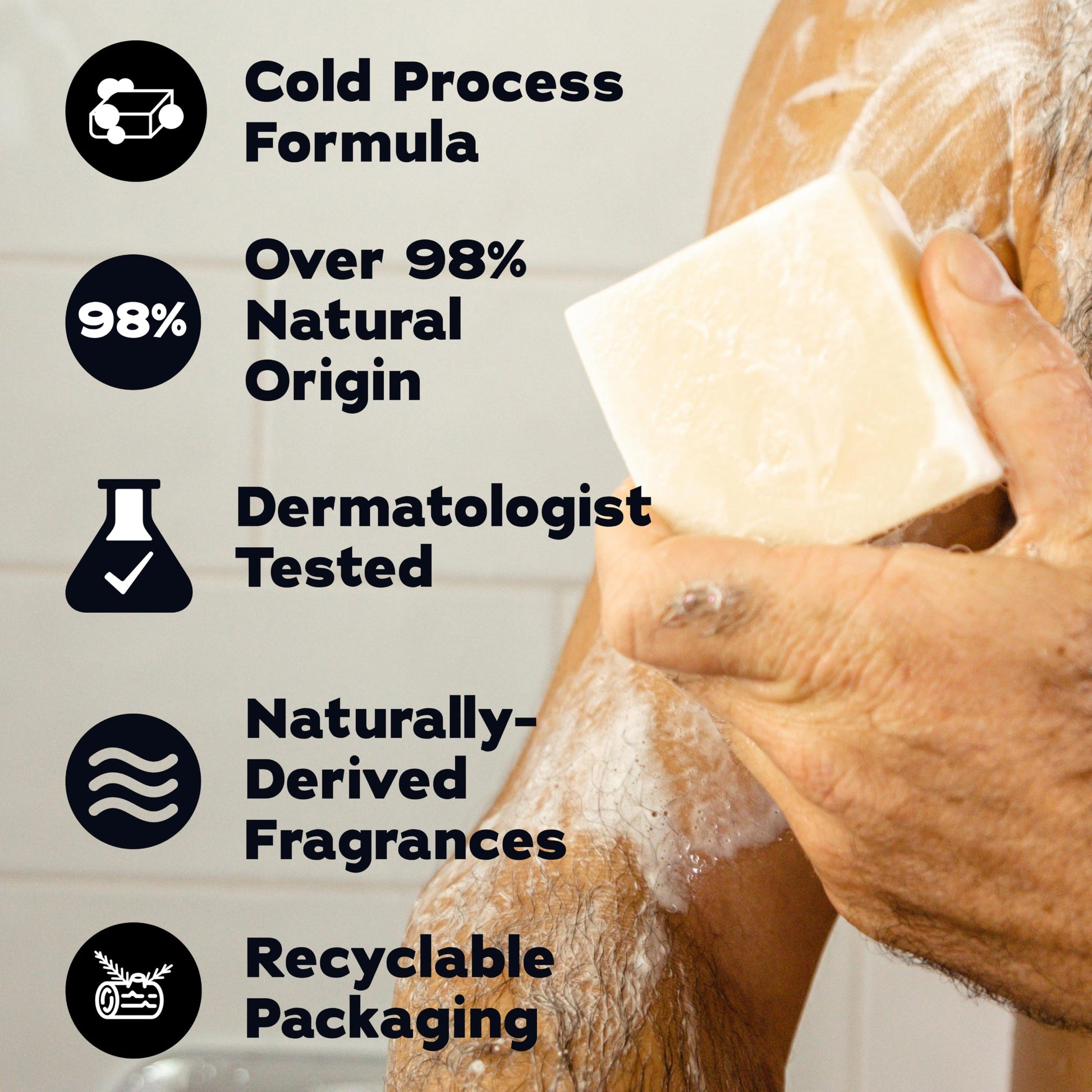 Dr. Squatch Natural Men’s Bar Soap - Cold Process Body Soap Bar with Natural Oils - Gifts for Men