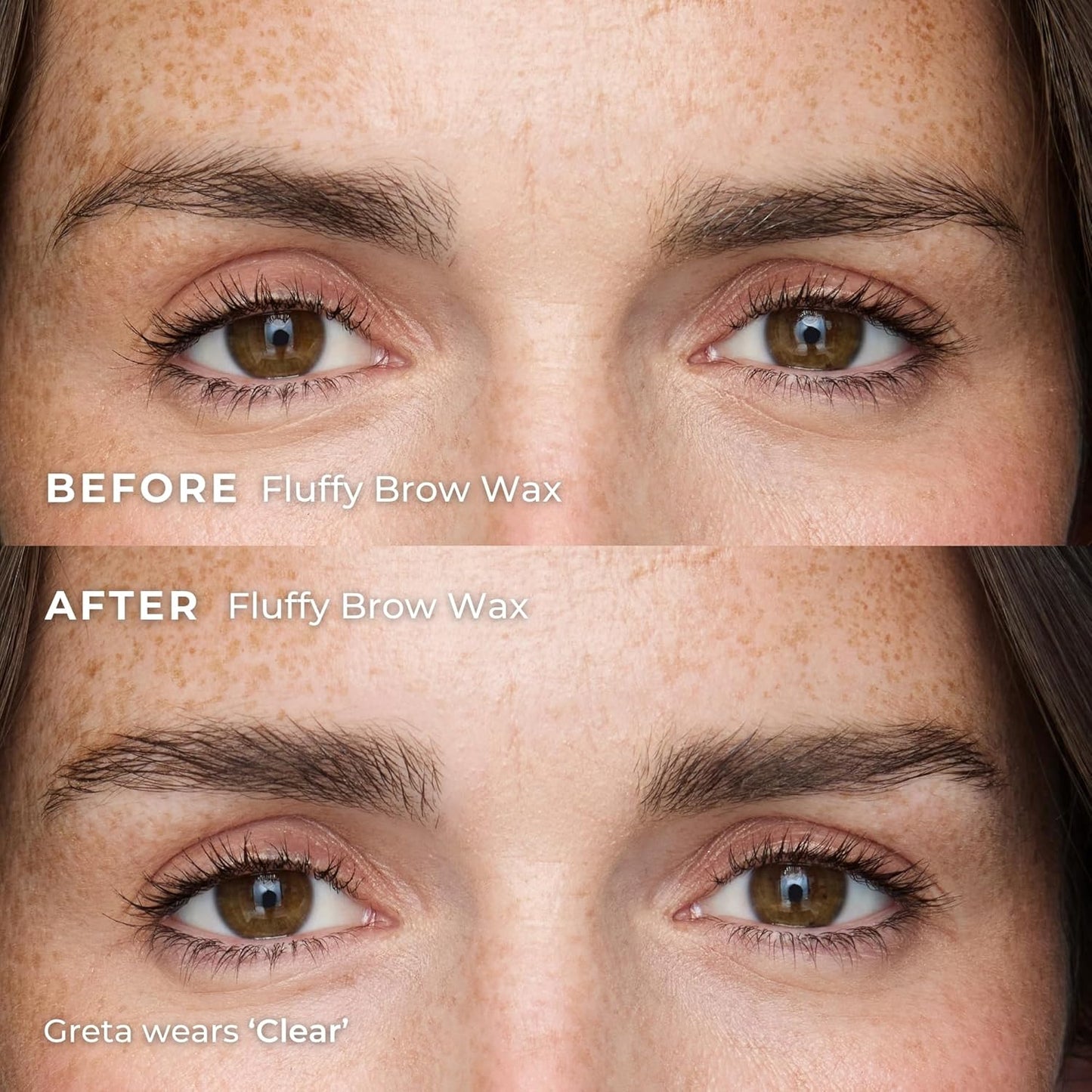 Wunderbrow Fluffy Brow Wax, 16 hour hold, Smudgeproof and Water resistant, Shade: Clear