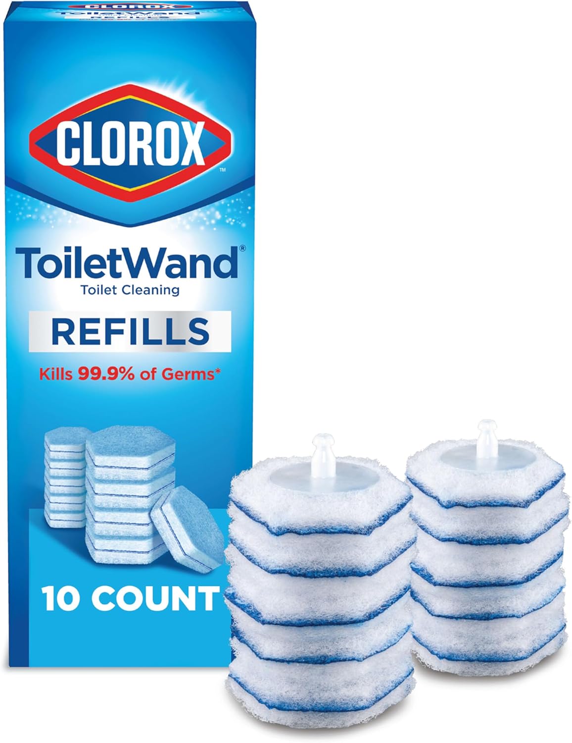 Original Clorox ToiletWand Disinfecting Refills, 10 Count (Package May Vary)