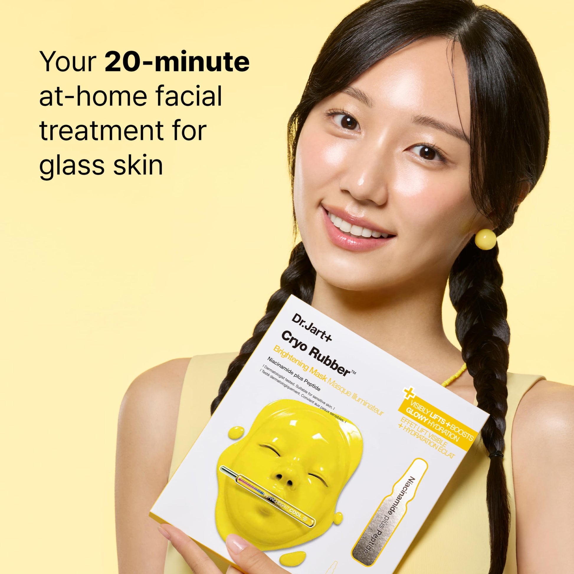 Dr.Jart+ Cryo Rubber Brightening and Cooling Korean Face Mask with Niacinamide and Peptides |