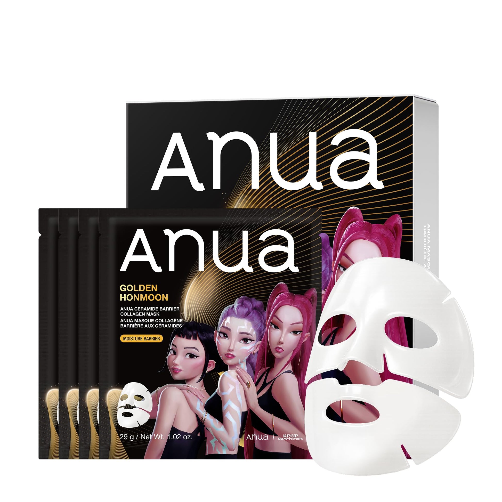 ANUA Ceramide Barrier Collagen Mask, Glow Up, Elasticity Hydrogel Face mask, Moisture Barrier