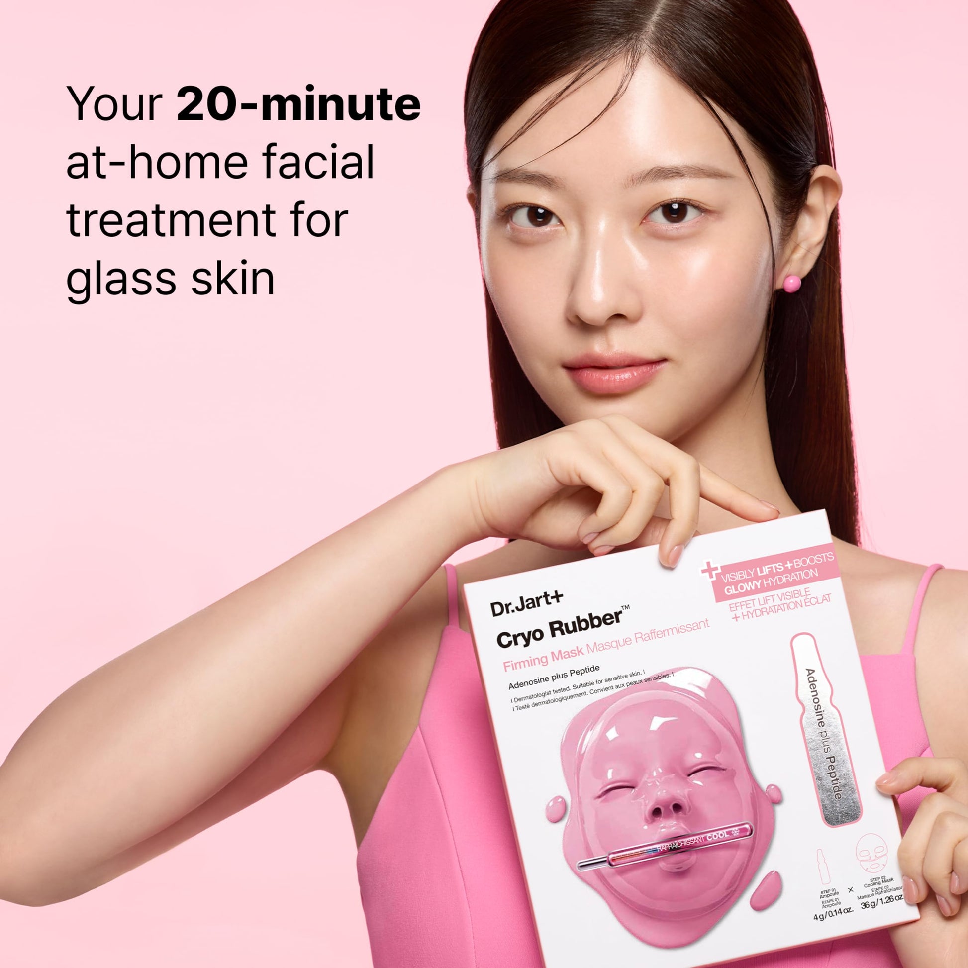 Dr.Jart+ Cryo Rubber Firming and Cooling Korean Face Mask with Adenosine and Peptides | Korean Skin
